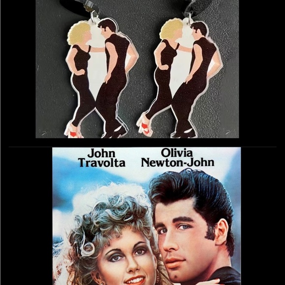GREASE EARRINGS - Picture 2 of 3